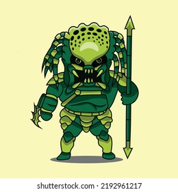 Monster Hunter Predator premium vector