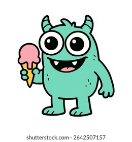 Monster with Ice Cream All