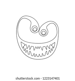 monster icon. Element of horrible creatures for mobile concept and web apps illustration. Thin line icon for website design and development, app development
