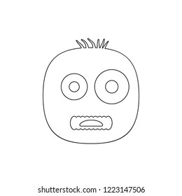 monster icon. Element of horrible creatures for mobile concept and web apps illustration. Thin line icon for website design and development, app development