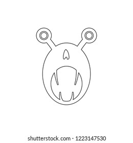 monster icon. Element of horrible creatures for mobile concept and web apps illustration. Thin line icon for website design and development, app development