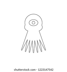 monster icon. Element of horrible creatures for mobile concept and web apps illustration. Thin line icon for website design and development, app development
