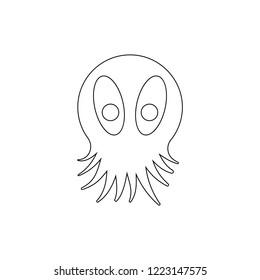 monster icon. Element of horrible creatures for mobile concept and web apps illustration. Thin line icon for website design and development, app development