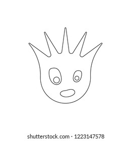 monster icon. Element of horrible creatures for mobile concept and web apps illustration. Thin line icon for website design and development, app development