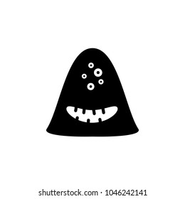 monster icon. Element of horror stories elements illustration. Premium quality graphic design icon. Signs and symbols collection icon for websites, web design, mobile app on white background