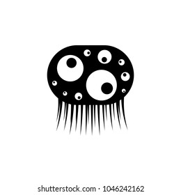 monster icon. Element of horror stories elements illustration. Premium quality graphic design icon. Signs and symbols collection icon for websites, web design, mobile app on white background
