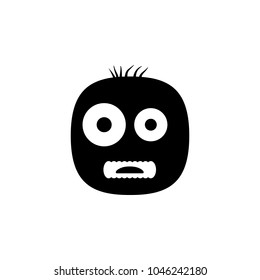 monster icon. Element of horror stories elements illustration. Premium quality graphic design icon. Signs and symbols collection icon for websites, web design, mobile app on white background