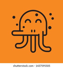 monster icon linear vector download