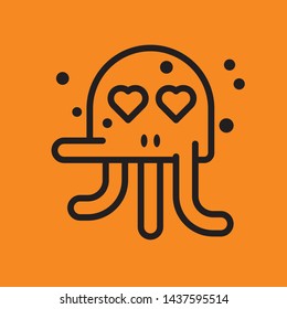 monster icon linear vector download