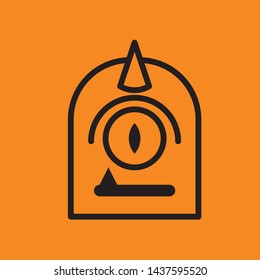monster icon linear vector download