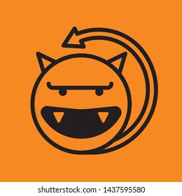 monster icon linear vector download