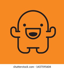 monster icon linear vector download
