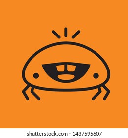 monster icon linear vector download