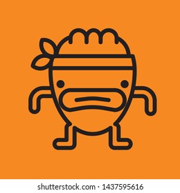 monster icon linear vector download