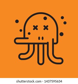 monster icon linear vector download