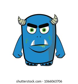 monster icon and logo vector