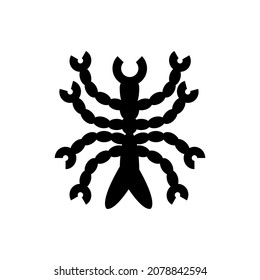 Vector del logotipo del icono del monstruo para el diseño 