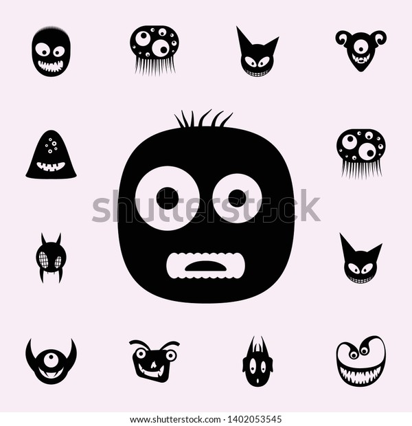 monster icon monsters icons universal set stock vector royalty free 1402053545 https www shutterstock com image vector monster icon monsters icons universal set 1402053545