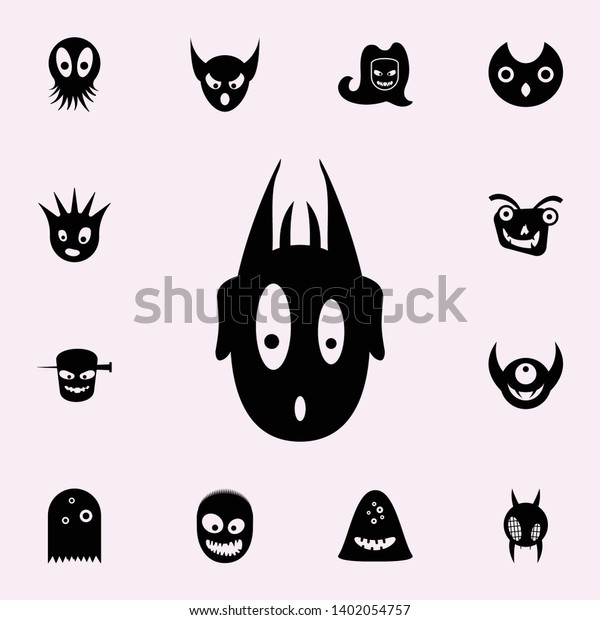 monster icon monsters icons universal set stock vector royalty free 1402054757 https www shutterstock com image vector monster icon monsters icons universal set 1402054757