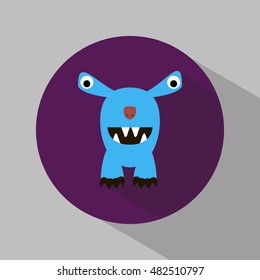 Monster icons. Halloween. celebration. All Saints' Day. character. Web. for your design