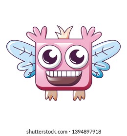 Monster insect wings icon. Cartoon of monster insect wings vector icon for web design isolated on white background