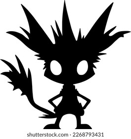 Monster, isolated image of a cute monster, vector monster.