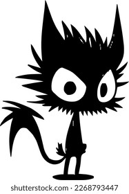 Monster, isolated image of a cute monster, vector monster.