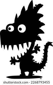 Monster, isolated image of a cute monster, vector monster.