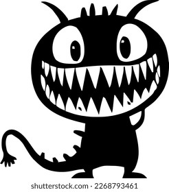 Monster, isolated image of a cute monster, vector monster.