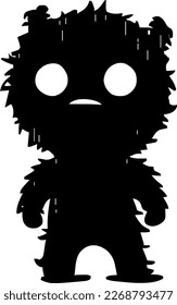 Monster, isolated image of a cute monster, vector monster.