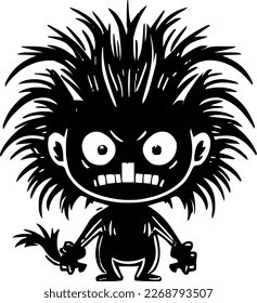 Monster, isolated image of a cute monster, vector monster.