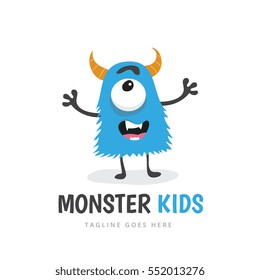 Monster Kids Logo Template
