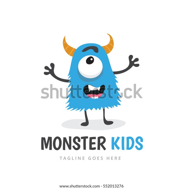 Monster Kids Logo Template Stock Vector (Royalty Free) 552013276 ...