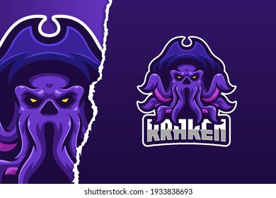 Monster Kraken E-sport Logo Template