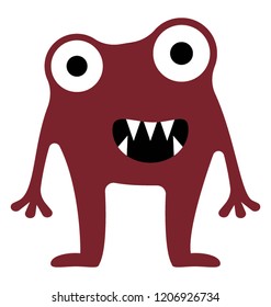 
Monster like a frog depicting frog monster 
