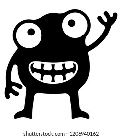 
Monster like a frog depicting frog monster 
