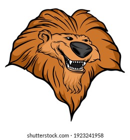 Monster Lion cartoon Vector. Funny and scary Animals cartoon character illustration clipart