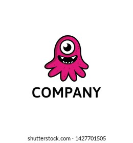 Monster logo cartoon ready to use 
