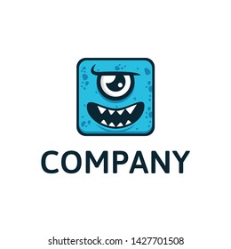 Monster logo cartoon ready to use 