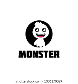 Monster Logo Cute Icon and Character