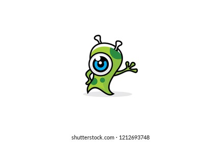 monster logo icon vector