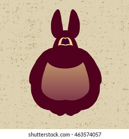 monster with long ears flat