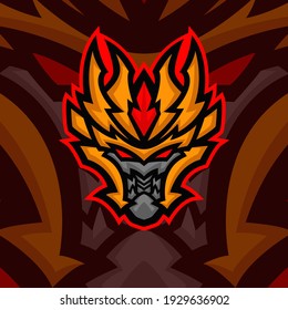 monster maccot logoesport premium vector