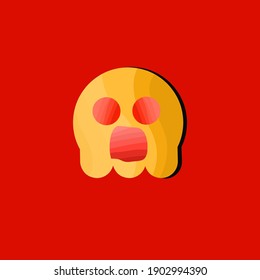 Monster mascot icon vector illustration design