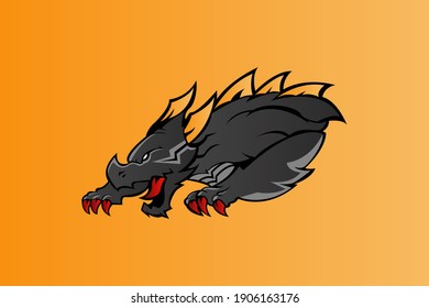 MONSTER MASCOT LOGO VECTOR EPS