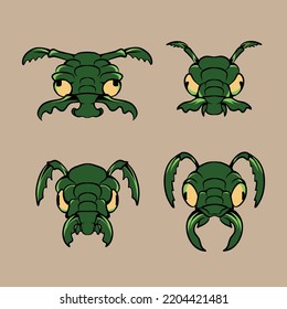 monster mask vector illustration specially made for clothing advertising branding use and many others