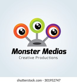 Monster Media Logo Template