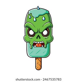 Monster Melting Ice Cream Zombies Melting Ice Cream