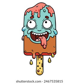 Monster Melting Ice Cream Zombies Melting Ice Cream Hello Summer Ice Cream