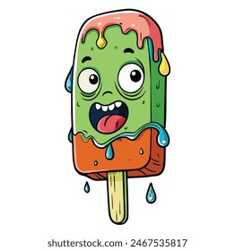 Monster Melting Ice Cream Zombies Melting Ice Cream Hello Summer Ice Cream